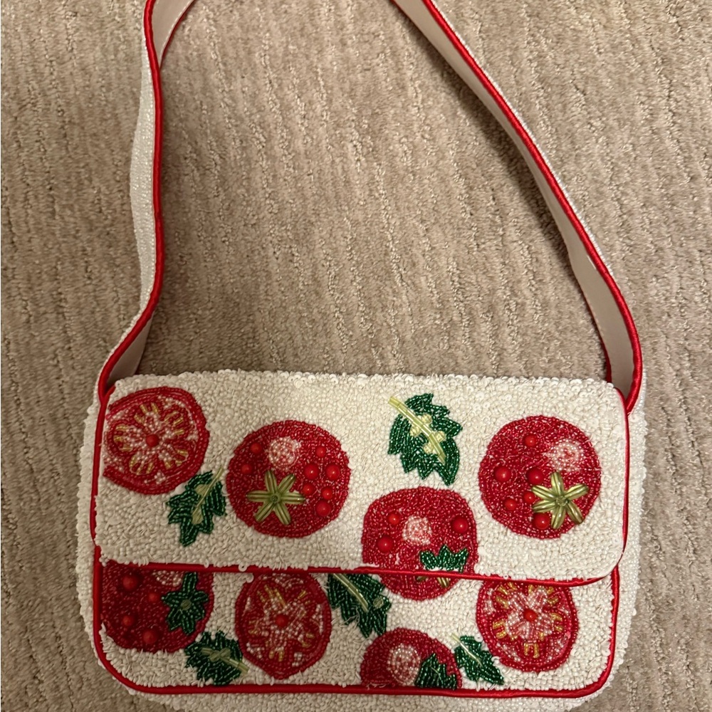 Tomato Beaded Women's Bag VIRAL